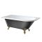 Vrijstaand Bad 168,5cm x 75cm Klassiek Hoekinstallatie | Linker en Rechter Uitvoeringen Verkrijgbaar | Keuze Metallic Afwerking Bad en Afwerking Badpoten | Oxford