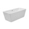 Vrijstaand Bad Modern Rechthoekig Twee Rugleuningen 150cm x 75cm Glanzend Wit | Sandford