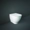 Toilet Staand Modern met Softclose Toiletzitting Glanzend Wit | RAK Moon x Hudson Reed
