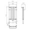 Handdoekradiator CV Klassiek 113cm x 55,3cm - Chroom/Wit | Elizabeth