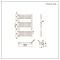 Handdoekradiator CV Modern 80cm x 50cm - Donker Goud | Quo