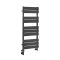 Handdoekradiator Dual Fuel / Hybride Antraciet - 97,5cm x 45cm - Incl. 600W Verwarmingselement en Dual Fuel Radiatorkranen | Lustro