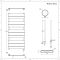 Handdoekradiator Dual Fuel / Hybride Antraciet - 97,5cm x 45cm - Incl. 600W Verwarmingselement en Dual Fuel Radiatorkranen | Lustro