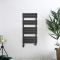 Handdoekradiator Dual Fuel / Hybride Antraciet - 97,5cm x 45cm - Incl. 600W Verwarmingselement en Dual Fuel Radiatorkranen | Lustro