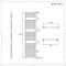 Handdoekradiator CV Modern 173,8cm x 45cm - Wit | Arno