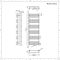 Handdoekradiator CV Modern 153,3cm x 50cm - Antraciet | Arch
