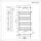 Handdoekradiator CV Modern 100cm x 60cm - Zwart | Arch