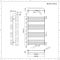 Handdoekradiator CV Modern 100cm x 60cm - Wit | Arch
