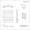 Elektrische Handdoekradiator Incl. Thermostatisch Verwarmingselement Chroom 45 x 62cm| Lustro