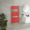Handdoekradiator met Vlakke Panelen Rood (Siamese Red) | Kies de Afmeting | Lustro