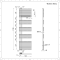 Designer Handdoekradiator 170cm x 50cm - Antraciet | Iseo
