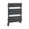 Handdoekradiator Dual Fuel / Hybride Zwart - 82,5cm x 60cm - Incl. 600W Verwarmingselement en Dual Fuel Radiatorkranen | Lustro
