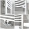 Handdoekradiator CV Modern 178,5cm x 60cm - Wit | Neva