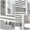 Handdoekradiator Middenaansluiting Wit | Kies de Afmeting | Neva