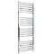 Elektrische Handdoekradiator Gebogen Chroom 60 x 160cm Incl. Standaard Verwarmingselement | Kent