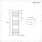 Elektrische Handdoekradiator Incl. Standaard Verwarmingselement Vlak Chroom 50 x 120cm | Kent
