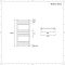 Elektrische Handdoekradiator Incl. Standaard Verwarmingselement Vlak Zwart 60 x 80cm | Nox