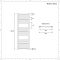 Elektrische Handdoekradiator Incl. Standaard Verwarmingselement Vlak Chroom 60 x 120cm | Kent