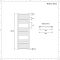 Elektrische Handdoekradiator Incl. Standaard Verwarmingselement Vlak Wit 60 x 120cm | Ive