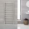 Vlakke Elektrische Handdoekradiator Incl. Standaard Verwarmingselement RVS 50cm x 120cm| Quo