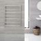 Vlakke Elektrische Handdoekradiator Incl. Standaard Verwarmingselement RVS 60cm x 80cm| Quo