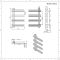Handdoekradiator CV Verticaal Modern 80cm x 50cm - Wit | Tika