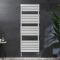 Handdoekradiator Dual Fuel / Hybride Wit - 150cm x 60cm - Incl. 1000W Verwarmingselement en Dual Fuel Radiatorkranen | Lustro