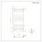Design Handdoekradiator met Vlakke Panelen Satijn Goud | 50cm x 5,8cm x 120cm (B x D x H) | Lustro