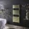 Design Handdoekradiator met Vlakke Panelen Satijn Goud | 50cm x 5,8cm x 120cm (B x D x H) | Lustro
