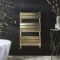 Design Handdoekradiator met Vlakke Panelen Satijn Goud | 50cm x 5,8cm x 80cm (B x D x H) | Lustro