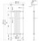 Handdoekradiator CV Klassiek 150cm x 57,5cm - Chroom/Wit | Elizabeth