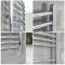 Elektrische Handdoekradiator Gebogen Chroom 60 x 80cm Incl. Standaard Verwarmingselement | Kent