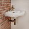 Hoekfontein Toilet Keramiek Klassiek B.45 x D.42cm Met 1 x Kraangat Wit | Richmond