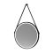 Spiegel Rond met Zwarte Lijst 60cm - Spiegelverwarming en LED Verlichting 21W