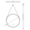 Spiegel Rond met Zwarte Lijst 60cm - Spiegelverwarming en LED Verlichting 21W