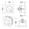 Bedieningspaneel met Dubbele Spoeling (Dual Flush) Vierkant - Geborsteld Messing