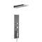 Douchepaneel Inbouw 4-Weg Thermostatisch 2-Delig met Waterval- en Regendouchekop, Handdouche en 6 x Zijdouches Gunmetal Grey | RyuKyu