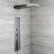 Douchepaneel Inbouw 4-Weg Thermostatisch 2-Delig met Waterval- en Regendouchekop, Handdouche en 6 x Zijdouches Gunmetal Grey | RyuKyu