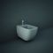 Hangend Vierkant Bidet - Mat Grijs | RAK Feeling x Hudson Reed