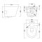 Hangend Toilet Randloos Rond Modern met Soft-Close Toiletzitting