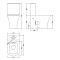 Duoblok Toilet Randloos Vierkant Modern met Soft-Close Toiletzitting