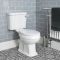 Badkamerset - Douchecabine Kwadrant, Duoblok Toilet en Wastafel 50cm met Frame Klassiek Wit | Richmond
