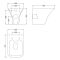 Hangend Toilet Randloos Modern met Soft-Close Toiletzitting