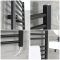 Elektrische Handdoekradiator Incl. Standaard Verwarmingselement Vlak Zwart 40 x 180cm | Nox