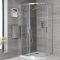 Douchecabine Kwadrant 90cm Gepolijst Aluminium Profiel | Keuze Afwerking Douchebak | Portland