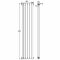Design Radiator CV Verticaal (Dubbel Paneel) Modern 180cm x 38,3cm - Wit | Saffre