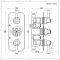 Hudson Reed Elizabeth - Douchekraan Thermostatisch Inbouw 2-Weg  Klassiek - Chroom en Wit