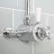 Hudson Reed Elizabeth - Douchekraan Opbouw Thermostatisch Klassiek - Chroom en Wit