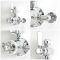 Hudson Reed Elizabeth - Douchekraan Thermostatisch Opbouw 1-Weg  Klassiek - Chroom en Wit