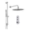 Doucheset - 2-Weg Chromen Thermostatische Drukknop Douchekraan met Douchekop | Keuze Handdouche | Idro